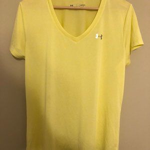Under Armour Yellow Velocity Twist V-Neck